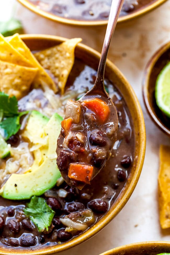 Soup with black beans